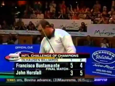 9 Ball Mohegan Sun 2003 Francisco Bustamante vs John Horsfall final Part5   YouTube