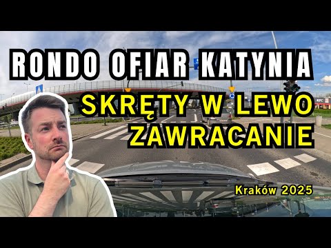 Rondo Ofiar Katynia. Skręty w lewo i zawracanie