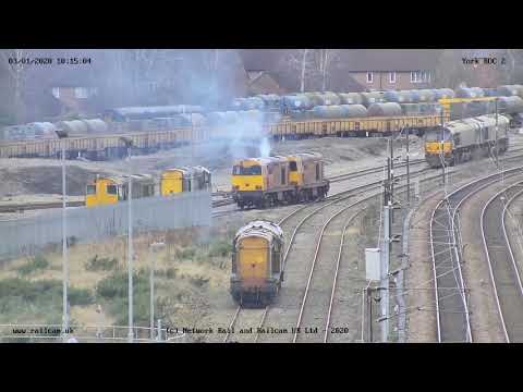 RHTT Shunt - 10 locos on York ROC Camera 2