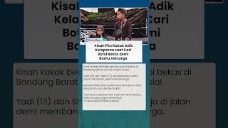 Pilunya Kakak Adik Kelaparan saat Cari Botol Bekas demi Keluarga, Ditemukan Polisi Kelaparan