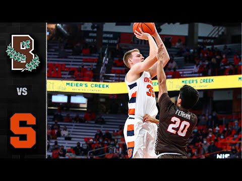 Brown vs. Syracuse Men's Basketball Highlights (2021-22)