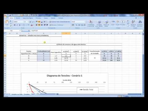Mecânica dos Solos: Tensões no Solo (Exercício)