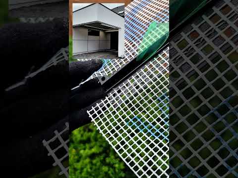 Руст (бони) профиль ПВХ рустовочный черного цвета с сеткой Vertex для фасада размер 10х10 мм 1 см длина 2,5 метра - фото 2 - id-p612501552