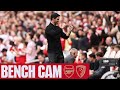 BENCH CAM | Arsenal vs Bournemouth (3-0) | All the goals, reactions, celebrations and more | PL