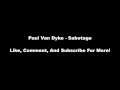 Paul Van Dyk Sabotage Original Mix