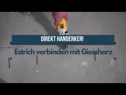 Estrich verbinden mit Giessharz
