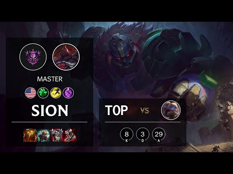 Sion Top vs Poppy - NA Master Patch 11.4