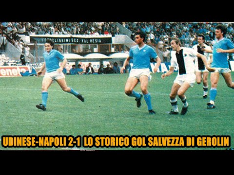 UDINESE-NAPOLI 2-1 SERIE A 1980-81 DEL 24 MAGGIO 1981 GOL SALVEZZA DI MANUEL GEROLIN#CASASTENE