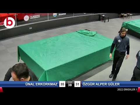 ÜNAL ERKORKMAZ & ÖZGÜR ALPER GÜLER Bilardo Maçı - 2022 ERKEKLER 1.ETAP-9.TUR