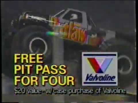 1992 WRIF presents the US Hot Rod Valvoline Monster Jam TV Commercial