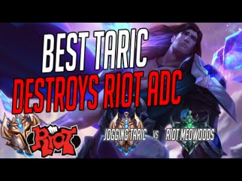 RANK 1 TARIC WORLD VS RIOT EMPLOYEE ON ADC TARIC SUPPORT PATCH 10.12 GAMEPLAY League Of Legends S10