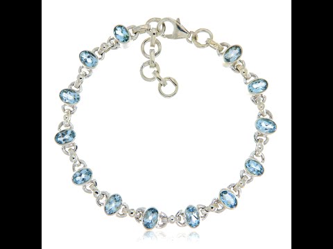 Bratara Argint 925  Topaz Natural - Stralucire si Eleganta