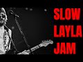 Slow Layla Jam Eric Clapton Style Guitar Backing Track D Minor