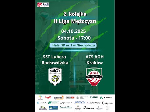 SST Lubcza Racławówka - AZS AGH Kraków -  II ligi Polska Siatkówka
