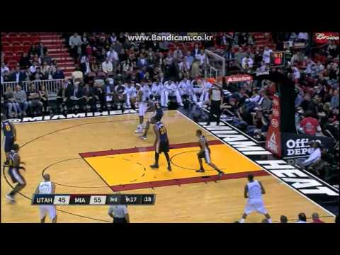 LeBron James (30Pts) & Dwyane Wade (21Pts) vs Jazz (2012.12.22)