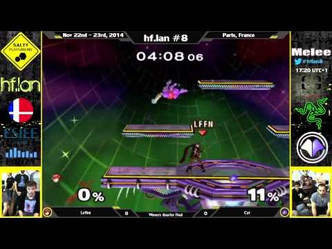 hf.lan 8 - Leffen (Marth) Vs. Cyr (Samus) - SSBM Singles Winners Quarter Final