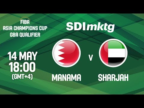 Al Manama (BRN) v Sharjah (UAE) - Full Game - FIBA Asia Champions Cup 2018 GBA Qualifier (Arabic)