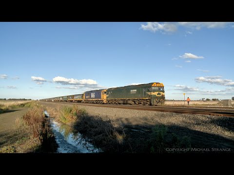 7731V Grain Train Backs Out Of Gheringhap Engineers Siding (19/8/2021) - PoathTV Australian Railways