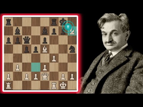 Emanuel Lasker Vs Johann Hermann Bauer 1889 || Lasker's Brilliancy in The English opening