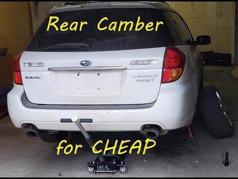 Rear Upper Control Arm Removal, Whiteline KCA399 Install and Results 2005/2009 Subaru Legacy/Outback