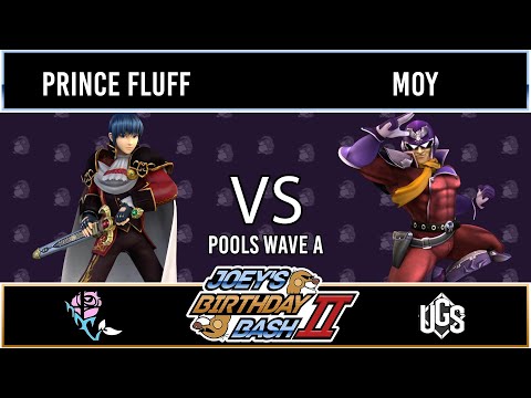 Joey's Birthday Bash 2  -  Pools Wave A  -  Prince Fluff(Marth) Vs. Moy(Captain Falcon)
