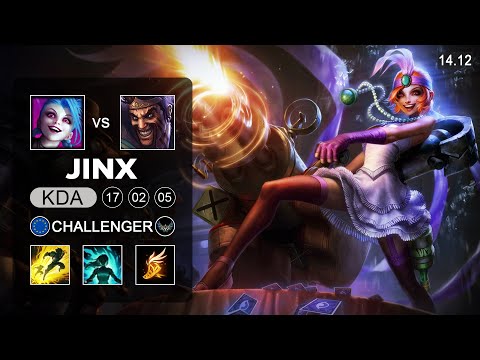 Jinx vs Draven ADC - EUW Challenger - Patch 14.12 Season 14