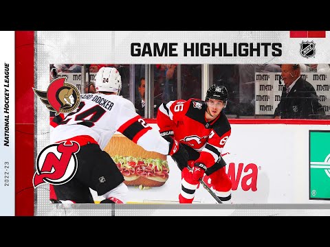 Senators @ Devils 11/10 | NHL Highlights 2022