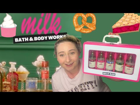 NEW BATH & BODY WORKS MILK BAR COLLAB COLLECTION! ALL 5! FIRST IMPRESSIONS | MILK BAR DESSERT FLIGHT
