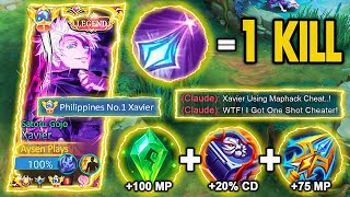 Download lagu GLOBAL XAVIER WTF ONE HIT BUILD! 200% DAMAGE HACK?😱 (MUST TRY) | XAVIER BUILD AND EMBLEM 2025 | MLBB mp3