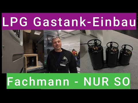 NEU!! LPG-Gastank im Wohnmobil richtig eingebaut !