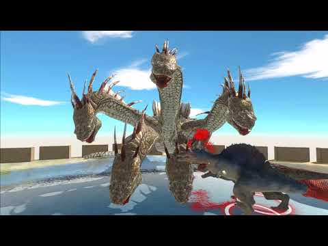 Tyrannosaurus rex and spinosaurus destroy everyone ► Animal Revolt Battle Simulator