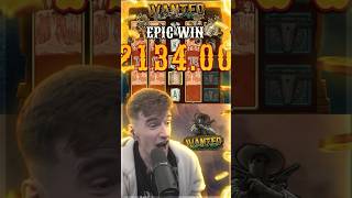 WANTED DEAD OR A WILD HUGE MEGA WIN 🔥🤑 ! CRAZYDOMME HIGHLIGHTS #slots #casino #bigwin Video Video