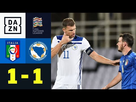 Römer Dzeko & Sensi mit Sensen-Tor: Italien - Bosnien-Herzegowina 1:1 | UEFA Nations League | DAZN