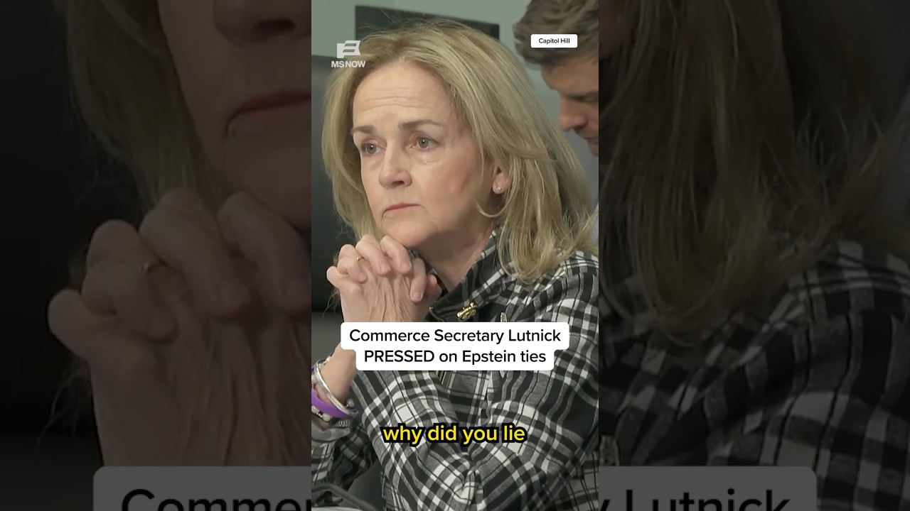Commerce Secretary Lutnick PRESSED on Epstein ties