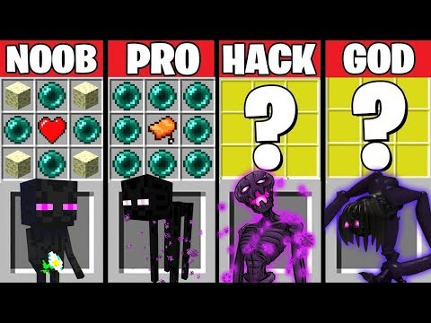 Minecraft Battle: ENDERMAN CRAFTING CHALLENGE ~ NOOB vs PRO vs HACKER vs GOD – Evolution Animation
