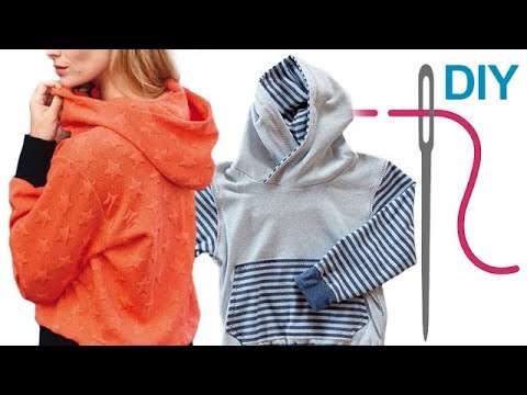 Kapuze nähen für Anfänger – DIY Kapuze an Sweatshirt nähen