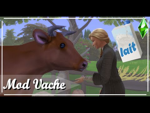 Test - Un Mod Vache ! Nourrir, traire une vache et boire du lait ! - Les Sims 4