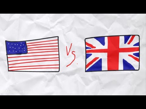 Average American vs Average Brit | #Mediocartoons