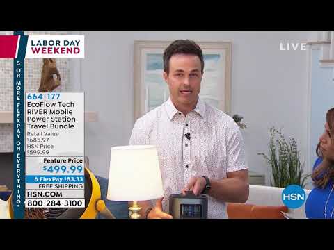 EcoFlow Tech RIVER Mobile Power Station Travel Bundle wi...