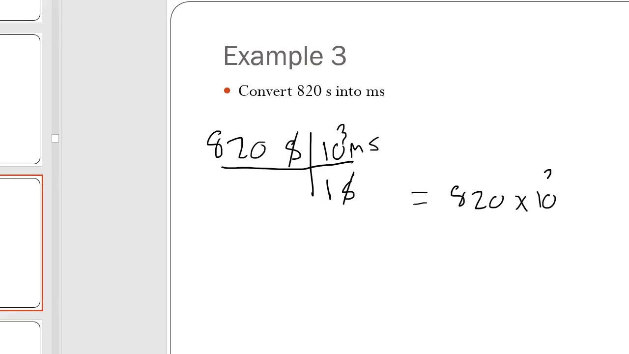 Unit Conversion Example 3