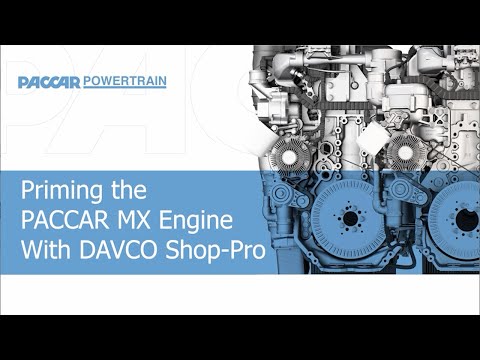 Priming PACCAR MX engine with the DAVCO Shop Pro