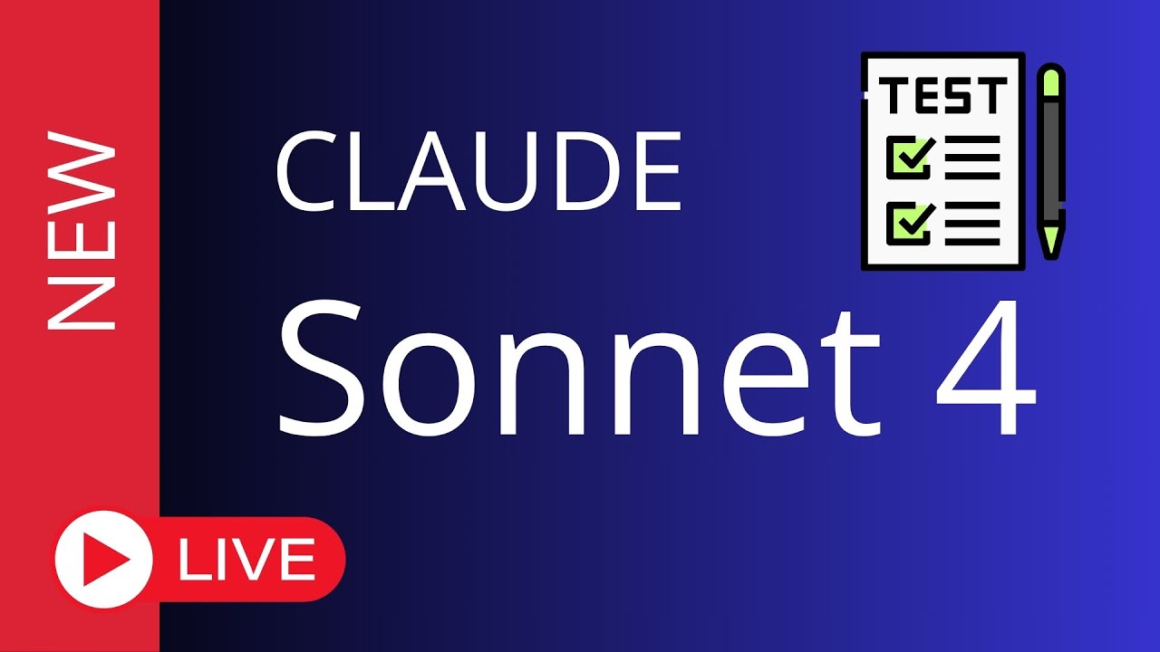 CLAUDE Sonnet 4 - FIRST LIVE TEST