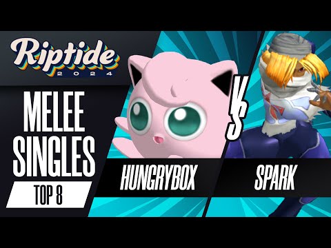 Hungrybox (Jigglypuff) vs Spark (Sheik) - Riptide 2024 - Melee Singles - Losers Quarters