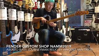 Video thumbnail for Fender Custom Shop NAMM2019 ABUELO BASS Journeyman Relic by Vincent Van Trigt by 三木楽器 / MIKIGAKKI 公式チャンネル