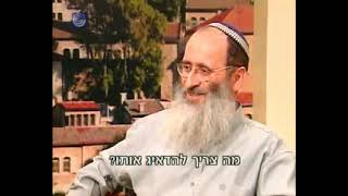 שיחה של הרב שרקי עם אבי רט על פרשת לך לך בערוץ 1 תשסז