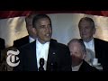 Election 2012 | Obama Jokes at the Al Smith Dinner.