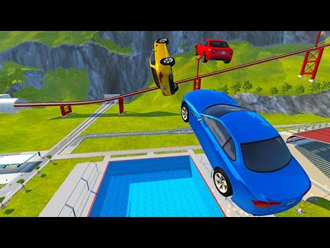 Jumping In Empty Pool #1 BeamNG.Drive