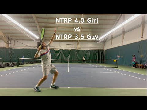 NTRP 4.0 Girl vs NTRP 3.5 Guy - First Singles on April Edition