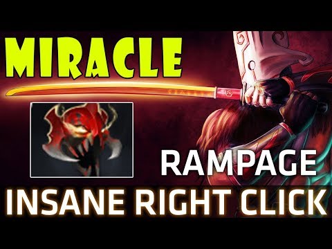 Insane Juggernaut Right Click Rampage by Miracle - Dota 2 7.07c