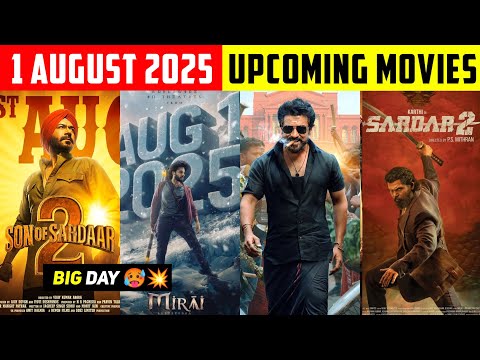 Top 10,1 August Upcoming Movies In (Hindi)||Upcoming Bollywood & South Indian Films List| 1st August